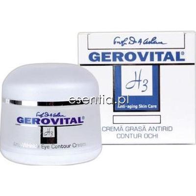Gerovital H3 Krem przeciwzmarszczkowy pod oczy tłusty 30 ml