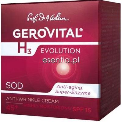 Gerovital H3 Evolution Krem przeciwzmarszczkowy - intensywnie nawilżający SPF15 50 ml