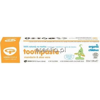 Green People  Mandarynkowa pasta do zębów dla dzieci (bez fluoru) 50 ml