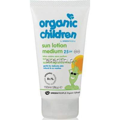 Green People  Bezzapachowe mleczko do opalania dla dzieci SPF 25 150 ml