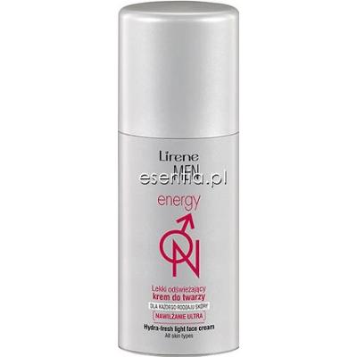 Lirene  Men Lekki odświeżający krem do twarzy Energy ON 50 ml