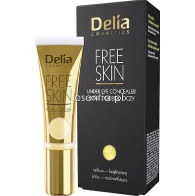 Delia Free Skin Make-up Bio Korektor pod oczy żółty rozświetlający 10 ml