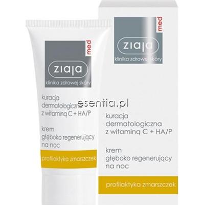 Ziaja Med  witamina C, profilaktyka zmarszczek - Krem głęboko regenerujący na noc 50 ml