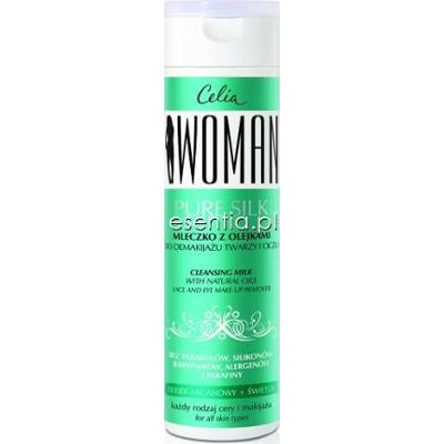 Celia  Woman Pure Silk Mleczko z olejkami do demakijażu twarzy i oczu 200 ml