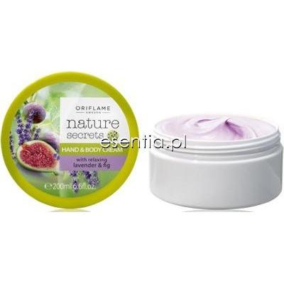 Oriflame  Nature Secrets Krem do rąk i ciała z relaksującą lawendą i figą Nr 23411 - 200 ml