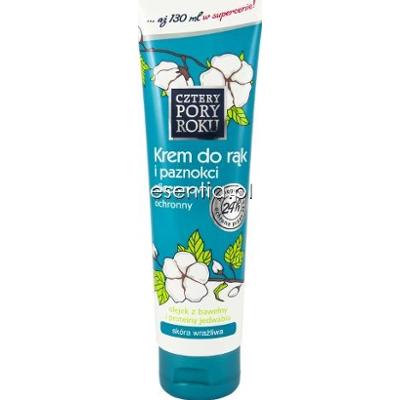 Cztery Pory Roku  Krem do rąk i paznokci glicerynowy ochronny 130 ml