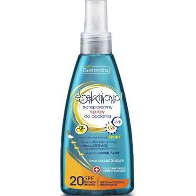 Bielenda  Bikini Transparentny spray do opalania SPF 20 formuła sport 150 ml