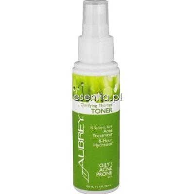 Aubrey Organics  Clarifying Therapy Tonik z 1% kwasem salicylowym z kory wierzby 100 ml