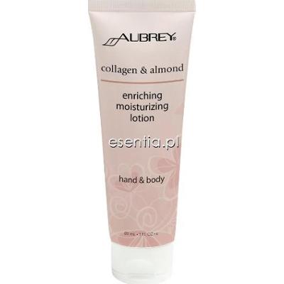 Aubrey Organics  Lotion do rąk i ciała z kolagenem i migdałami 89 ml lub 237 ml