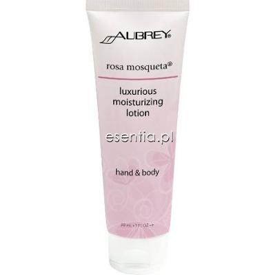 Aubrey Organics  Lotion do rąk i ciała z olejkiem z owoców dzikiej róży rosa mosqueta 89 ml lub 237 ml