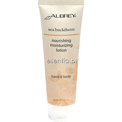 Aubrey Organics  Lotion do rąk i ciała z olejkiem z owoców rokitnika 89 ml lub 237 ml
