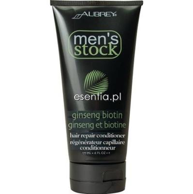 Aubrey Organics  Men's Stock Krok 2 Wzmacniająca odżywka do włosów z żeń-szeniem i biotyną dla mężczyzn 177 ml
