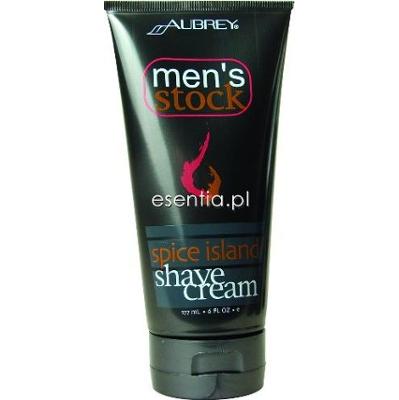 Aubrey Organics  Men's Stock Spice Island Krem do golenia 177 ml
