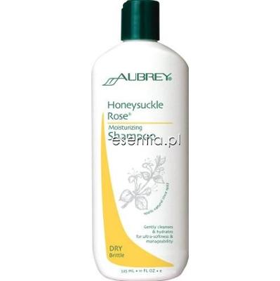 Aubrey Organics  Nawilżający szampon do włosów suchych i łamliwych z olejkiem z dzikiej róży i wyciągiem z wiciokrzewu 325 ml
