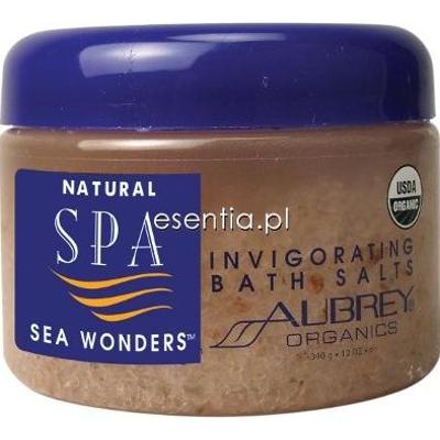 Aubrey Organics  Natural Spa Sea Wonders Energetyzująca sól morska do kąpieli 355 ml