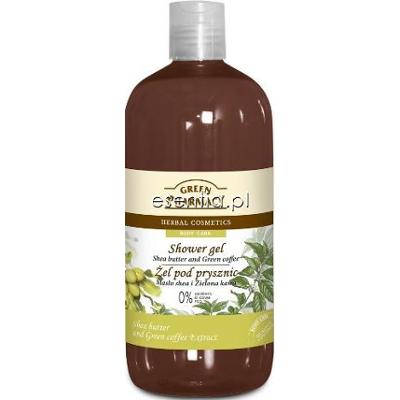 Green Pharmacy  Żel pod prysznic Masło shea i Zielona kawa 500 ml