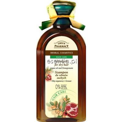 Green Pharmacy  Szampon do włosów suchych Olej arganowy i Granat 350 ml