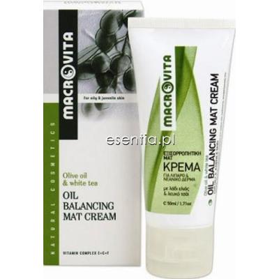 Macrovita  Krem regulująco - matujący do cery tłustej z bio-oliwą z oliwek i białą herbatą 50 ml