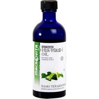 Macrovita  Olejek z Drzewa Herbacianego - tłoczony na zimno olejek kosmetyczny z kompleksem witamin E+C+F 100 ml