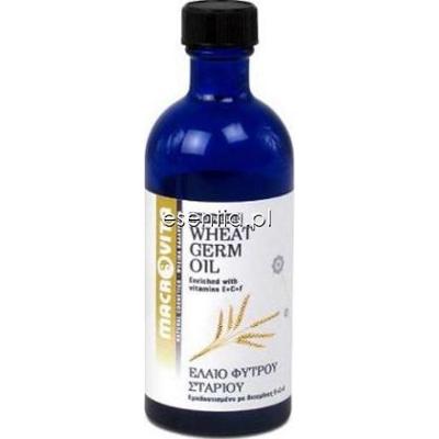 Macrovita  Olejek z Kiełków Pszenicy - tłoczony na zimno olejek kosmetyczny z kompleksem witamin E+C+F 100 ml