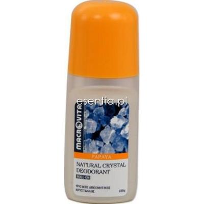 Macrovita  Dezodorant roll-on z naturalnym kryształem Papaya 100 g
