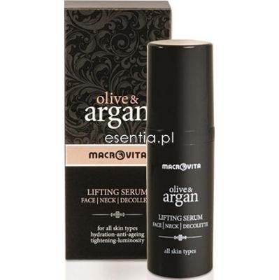Macrovita  Olive & Argan Liftingujące serum na twarz, szyję i dekolt 30 ml