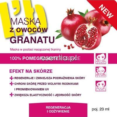 L'Biotica  Maska z owoców granatu 23 ml