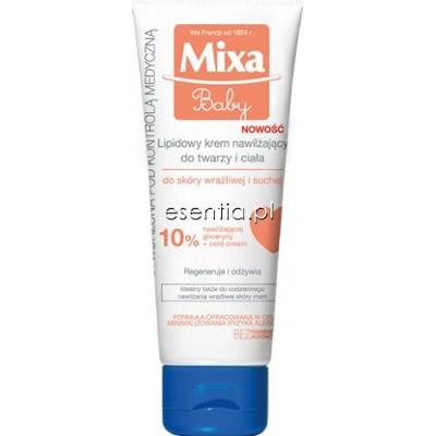 Mixa Baby Lipidowy krem nawilżający do twarzy i ciała dla dzieci 100 ml