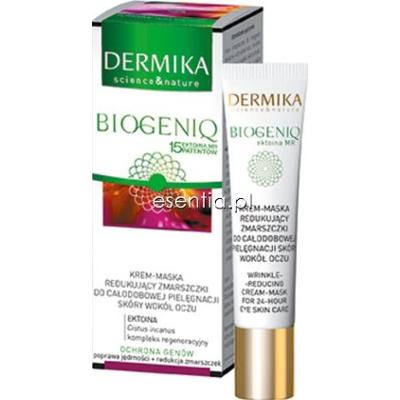 Dermika  Biogeniq Krem-maska redukujący zmarszczki do całodobowej pielęgnacji skóry wokół oczu 15 ml