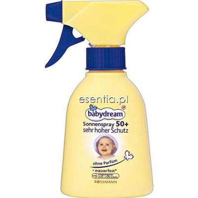 Babydream  Krem do opalania SPF 50+ dla dzieci w sprayu 200 ml