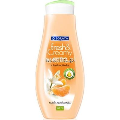 Soraya  fresh&Creamy Kremowy żel pod prysznic miód i mandarynka z hydrooliwką 