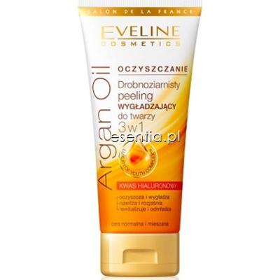 Eveline  Argan Oil Drobnoziarnisty peeling wygładzający 3w1 