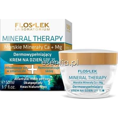 Flos-Lek  Anti-Aging Mineral Therapy Dermowypełniający krem na dzień SPF 15 50 ml
