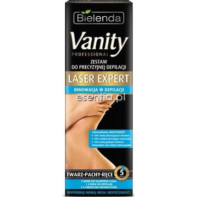 Bielenda  Vanity Laser Effect Zestaw do precyzyjnej depilacji - twarz, pachy, ręce 