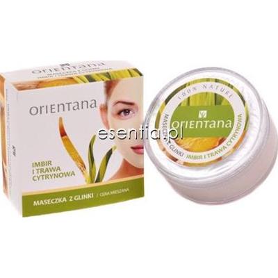 Orientana  Maseczka z glinki Imbir i Trawa cytrynowa 50 g