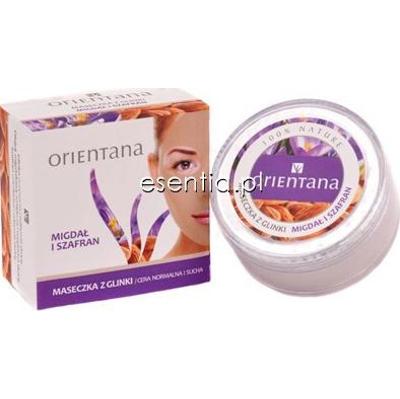 Orientana  Maseczka z glinki Migdał i Szafran 50 g