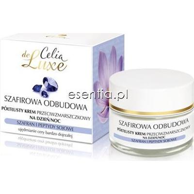 Celia  De Luxe Szafirowa Odbudowa Półtłusty krem przeciwzmarszczkowy 50 ml