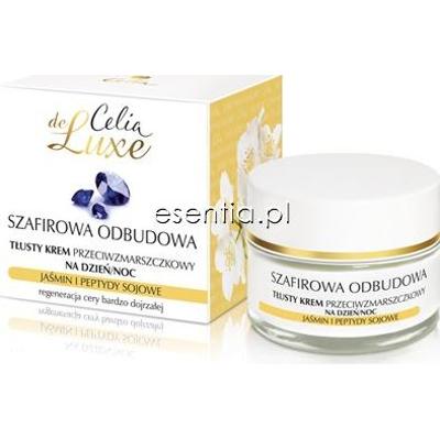 Celia  De Luxe Szafirowa Odbudowa Tłusty krem przeciwzmarszczkowy 50 ml