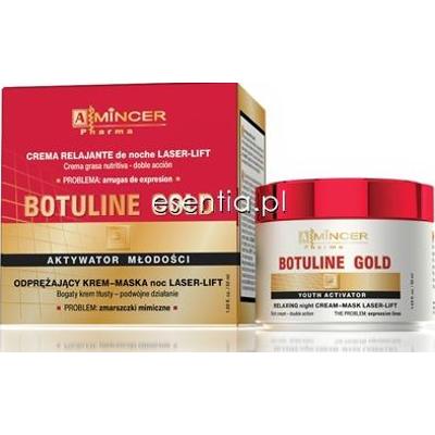 Mincer Pharma  Botuline Gold Odprężający Krem-Maska na noc Laser-Lift 50 ml