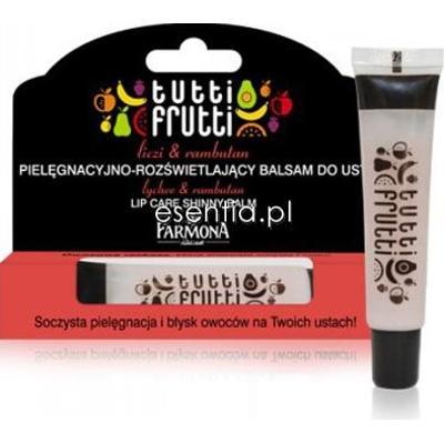 Farmona  Tutti Frutti Pielęgnacyjno - rozświetlający balsam do ust Liczi & Rambutan 15 g