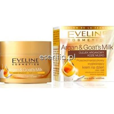 Eveline  Argan & Goat's Milk Przeciwzmarszczkowy wygładzający krem na dzień 50 ml