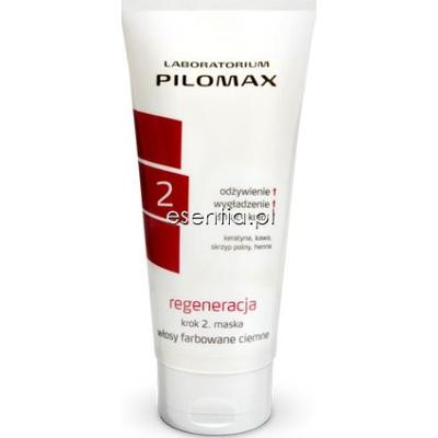 Pilomax  Regeneracja krok 2 Maska do włosów farbowanych ciemnych 70 ml, 200 ml