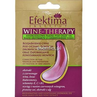 Efektima  Wine Therapy Hydrożelowe płatki pod oczy na bazie ekstraktu z czerwonego wina 