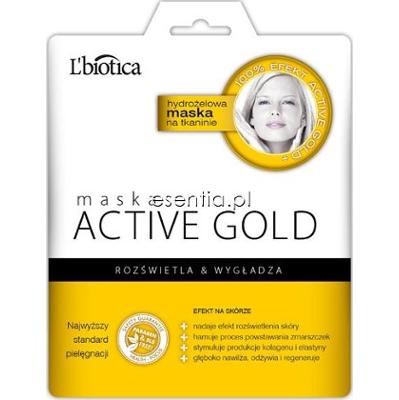 L'Biotica  Active Gold - hydrożelowa maska na tkaninie 25 g