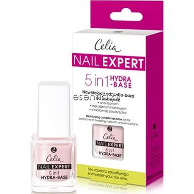 Celia  Nail Expert 5 in 1 Hydra-base Nawilżająca odżywka-baza do paznokci 