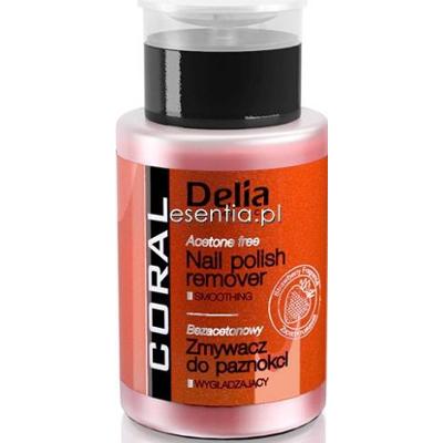 Delia  Coral Zmywacz do paznokci wygładzający, truskawka 150 ml