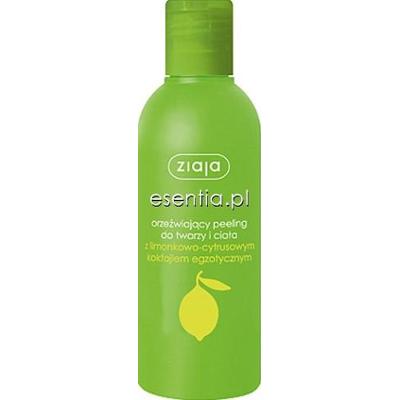 Ziaja limonka Orzeźwiający peeling do twarzy i ciała z limonkowo - cytrusowym koktajlem egzotycznym 