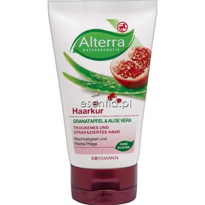 Alterra  Maseczka nawilżająca do włosów Granat i Aloes 150 ml
