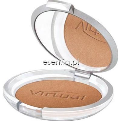 Virtual  Puder prasowany rozświetlający Silver Glamour 