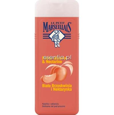 Le Petit Marseillais  Żel pod prysznic Peche Blanche & Nectarine - Biała Brzoskwinia & Nektarynka 250 ml lub 400 ml